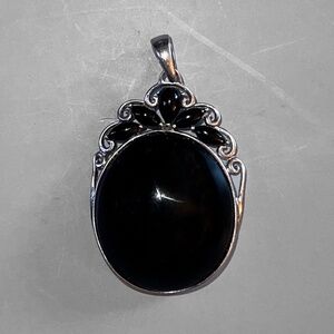 Decorative Black Agate Pendant